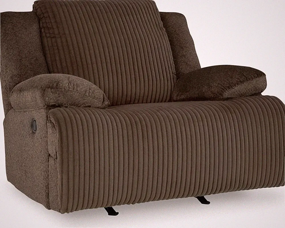 Luxurious Dark Brown Manual Rocker Recliner - Top Tier Comfort