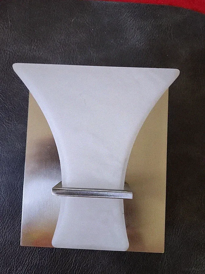 RecPro 12V LED RV Wall Light with On & Off Switch | Frosted Glass Wall Sconce