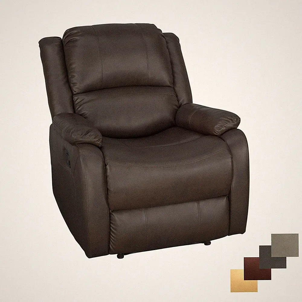 RecPro Charles 30" RV Zero Wall Recliner Chair Chestnut RV Furniture