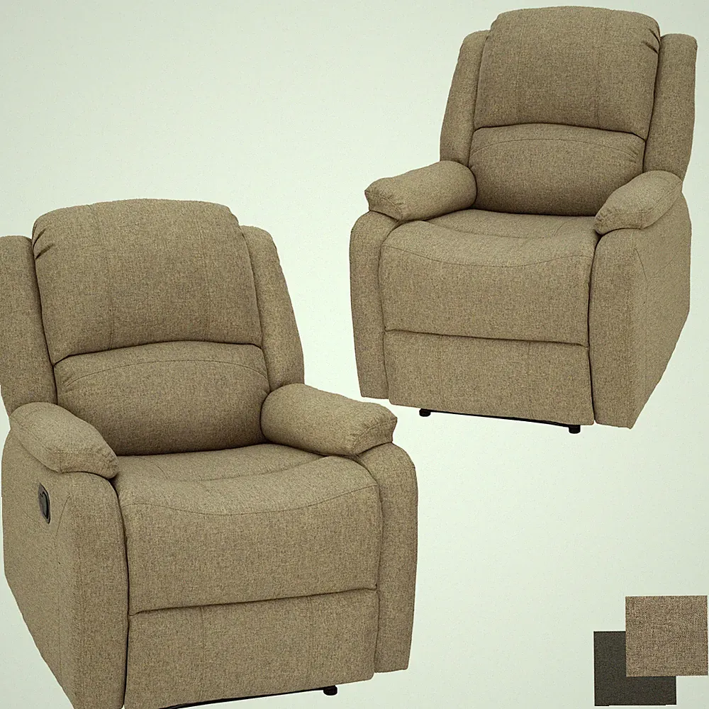 RecPro Charles 30" RV ZWR Cloth Zero Wall Recliner Chair RV Furniture 2pk