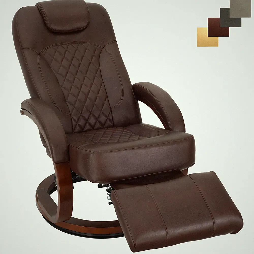 RecPro Nash 28" RV Euro Chair Recliner Swivel Base Ergonomic RV Furniture Seat