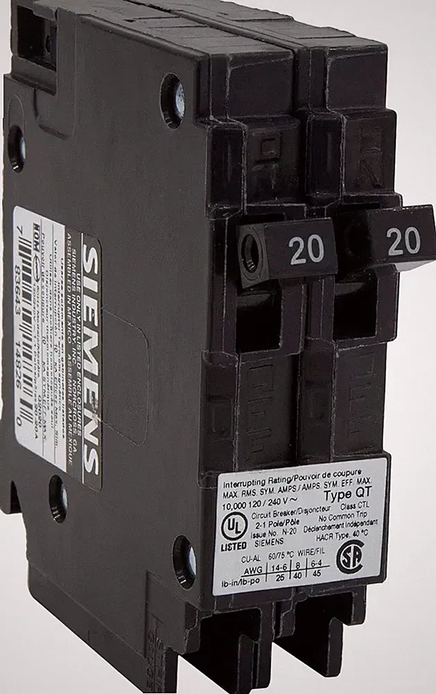 RecPro RV Circuit Breaker 20 Amp Q2020 | Camper Breaker Replacement (1 Pack)